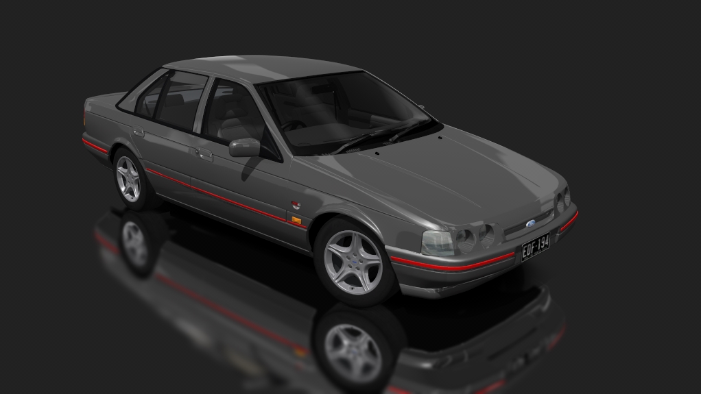 Ford Falcon ED XR6, skin Dark_Silver_metallic
