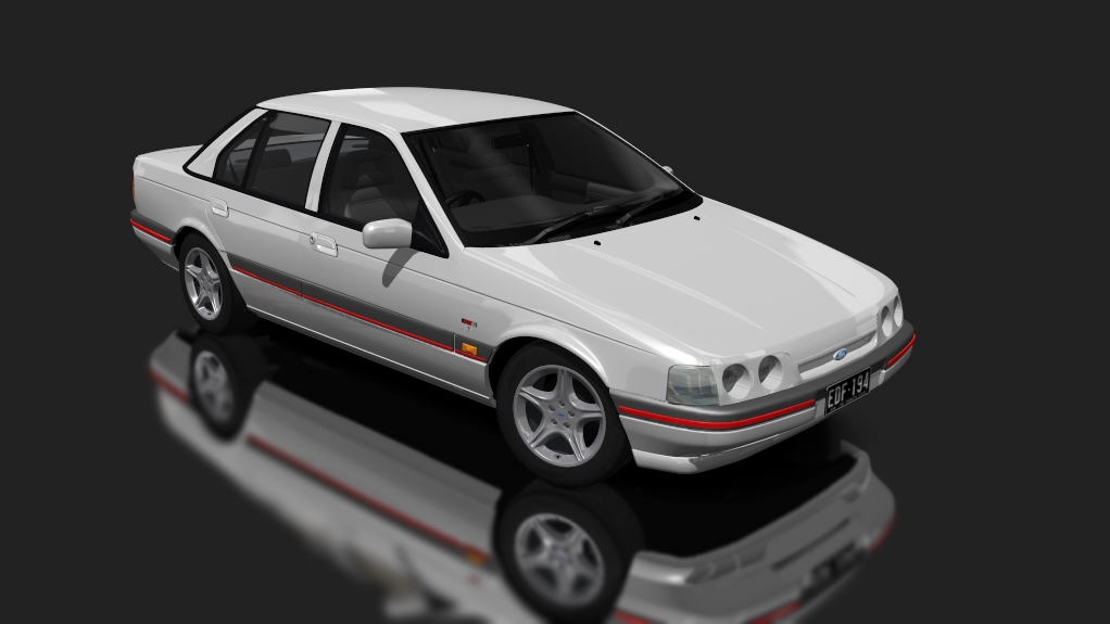 Ford Falcon ED XR6, skin Light_Silver_metallic