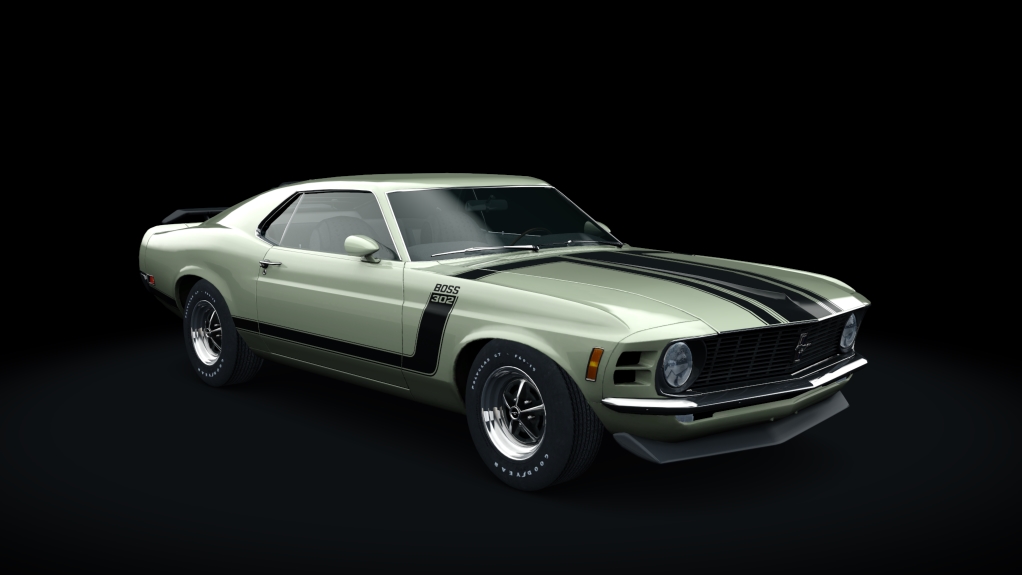 Ford Mustang Boss 302, skin Light_Ivy_Yellow