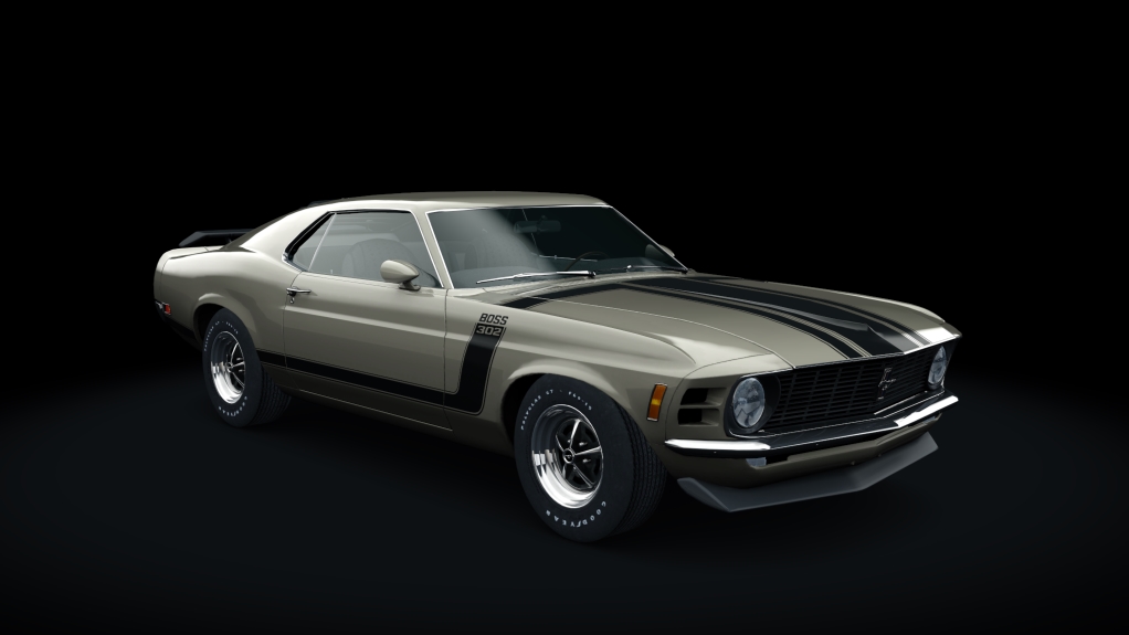 Ford Mustang Boss 302, skin Medium_Gold_Metallic