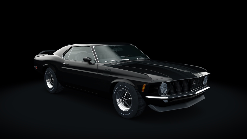 Ford Mustang Boss 302, skin Raven_Black