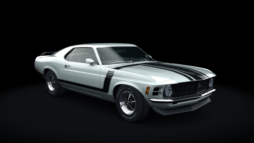 Ford Mustang Boss 302, skin White