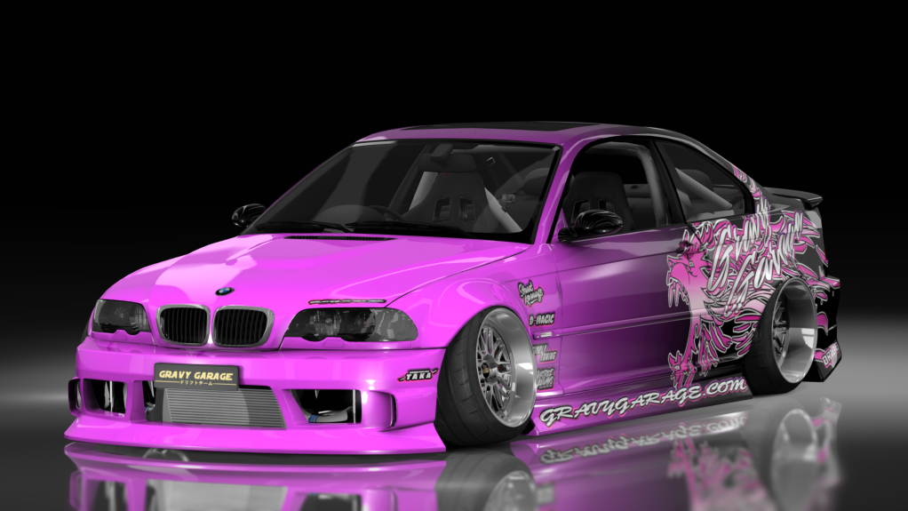 GravyGarage Street e46, skin wurr pink n black gradient