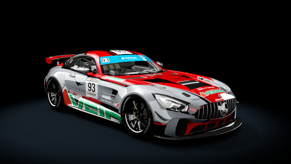 Mercedes AMG GT4, skin #93 Belcar