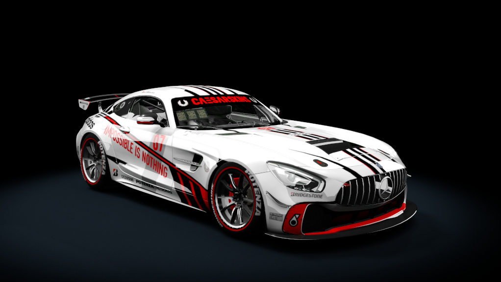 Mercedes AMG GT4, skin 07MercedesWhite