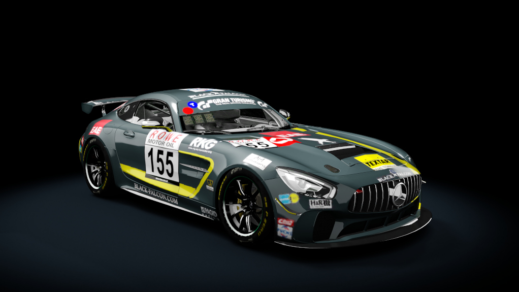 Mercedes AMG GT4, skin 2019_VLN_Black_Falcon_155