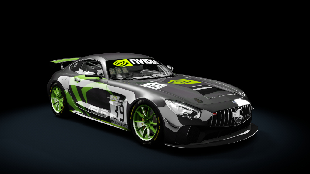 Mercedes AMG GT4, skin nvidia_39