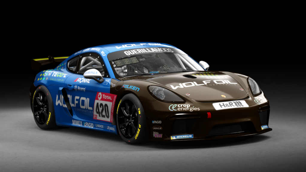 Porsche 718 Cayman GT4 Clubsport, skin 420_four_motors_vinke_24h