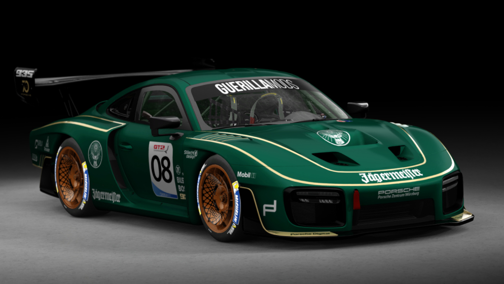 Porsche 935 GT2, skin 08_Jaegermeister_gold