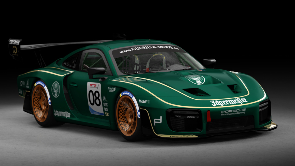 Porsche 935 GT2, skin 08_Jaegermeister_gold