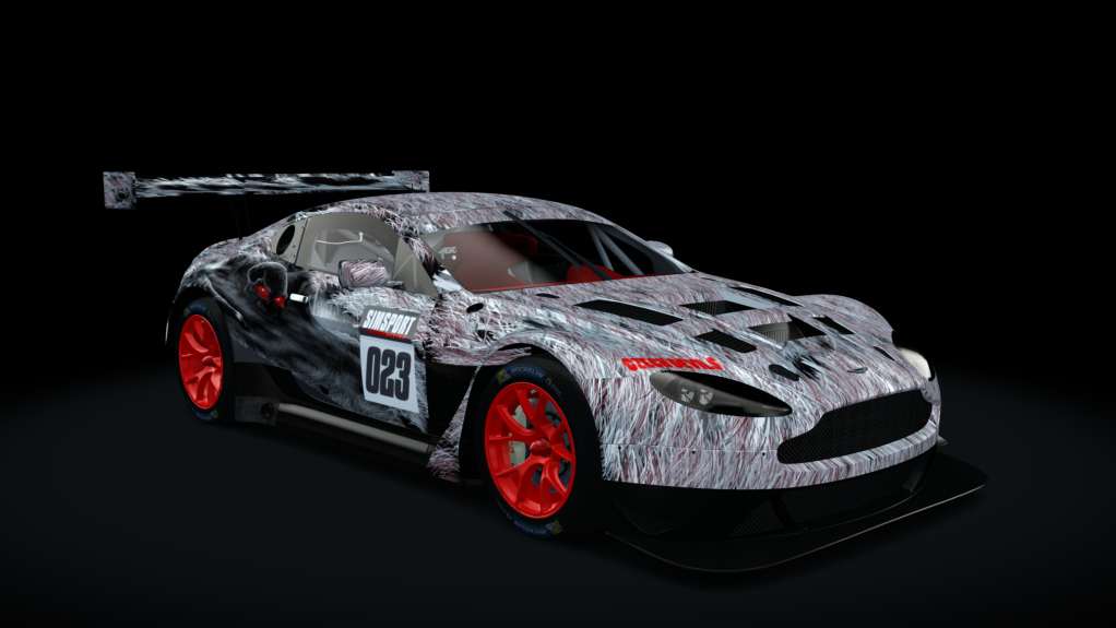 Aston Martin Vantage GT3, skin simsport_Macháček