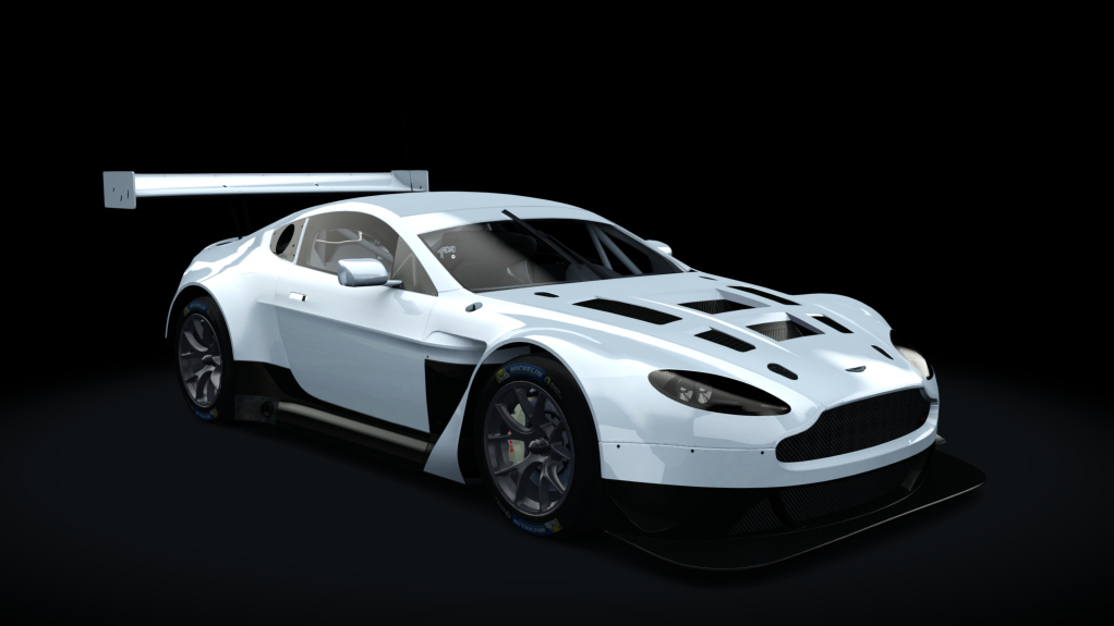 Aston Martin Vantage GT3, skin white