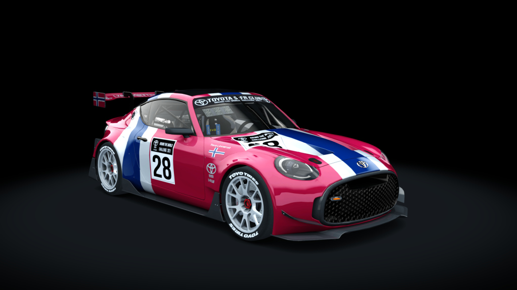 Toyota S-FR Racing, skin rtw_nor_28_nogrillband