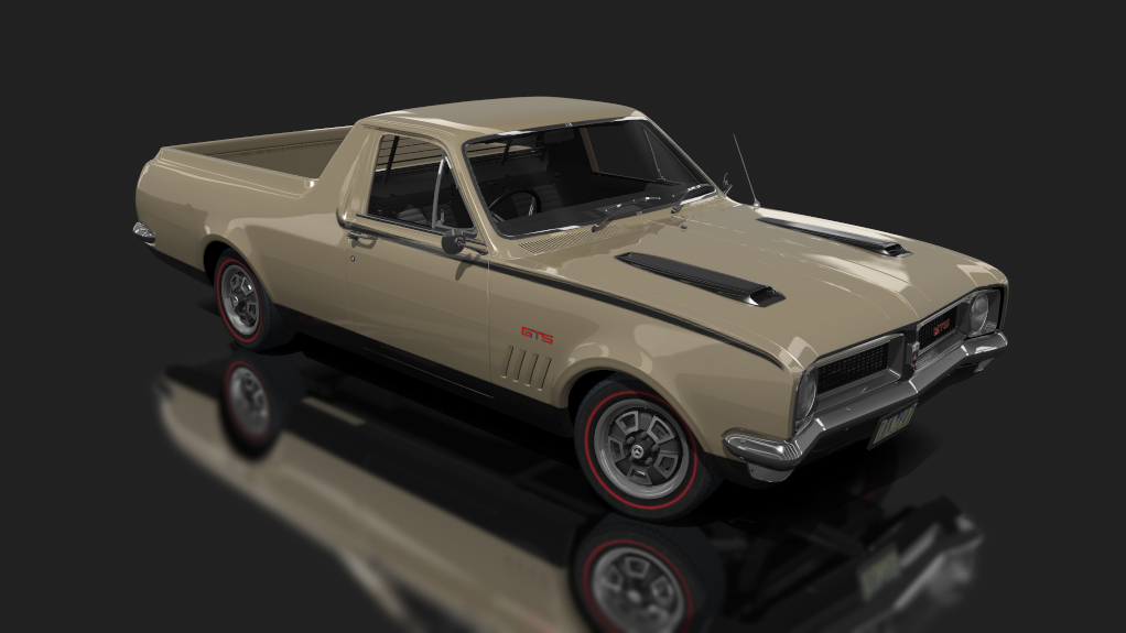 Holden HG Kingswood Ute V8, skin cameo gold
