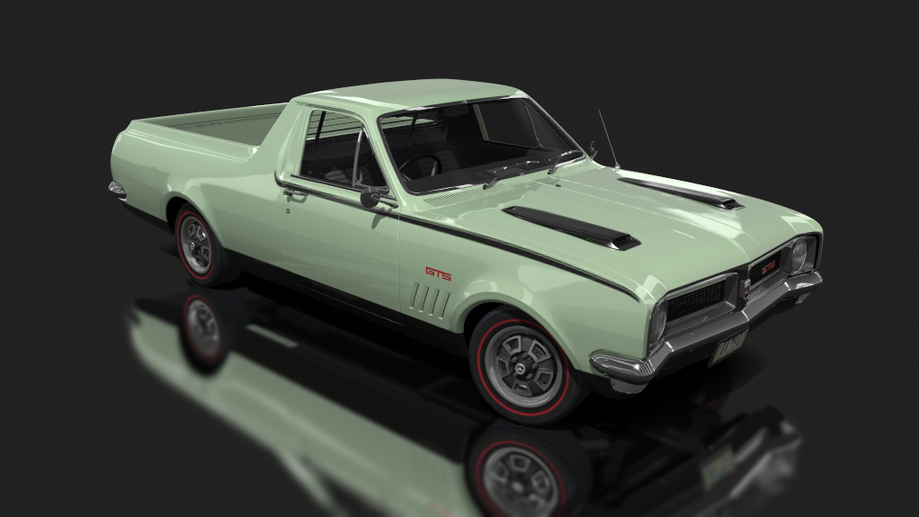 Holden HG Kingswood Ute V8, skin cascade green