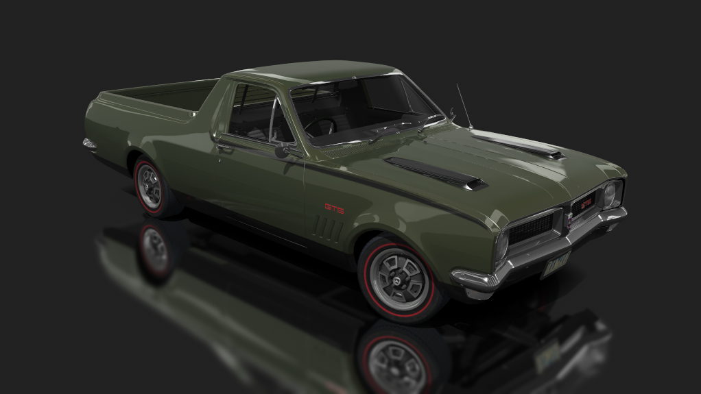 Holden HG Kingswood Ute V8, skin dark olive