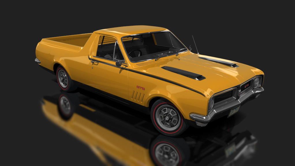 Holden HG Kingswood Ute V8, skin indy orange