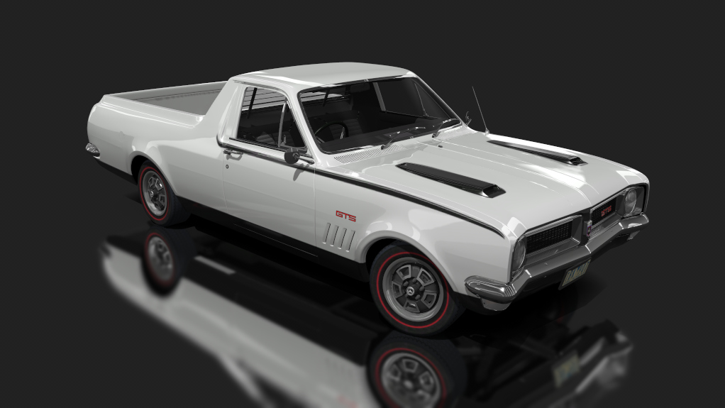 Holden HG Kingswood Ute V8, skin kashmir white