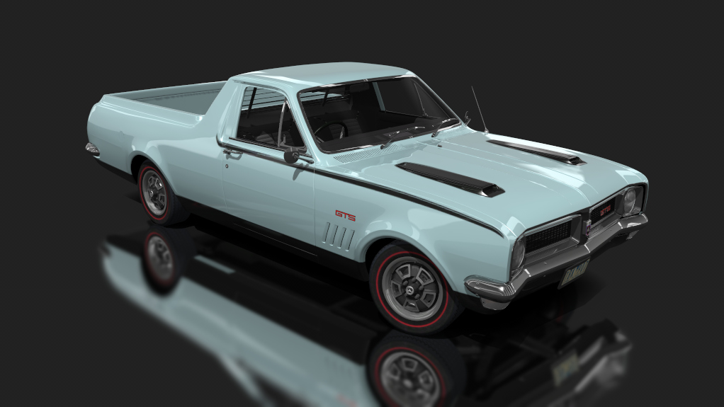 Holden HG Kingswood Ute V8, skin marina blue