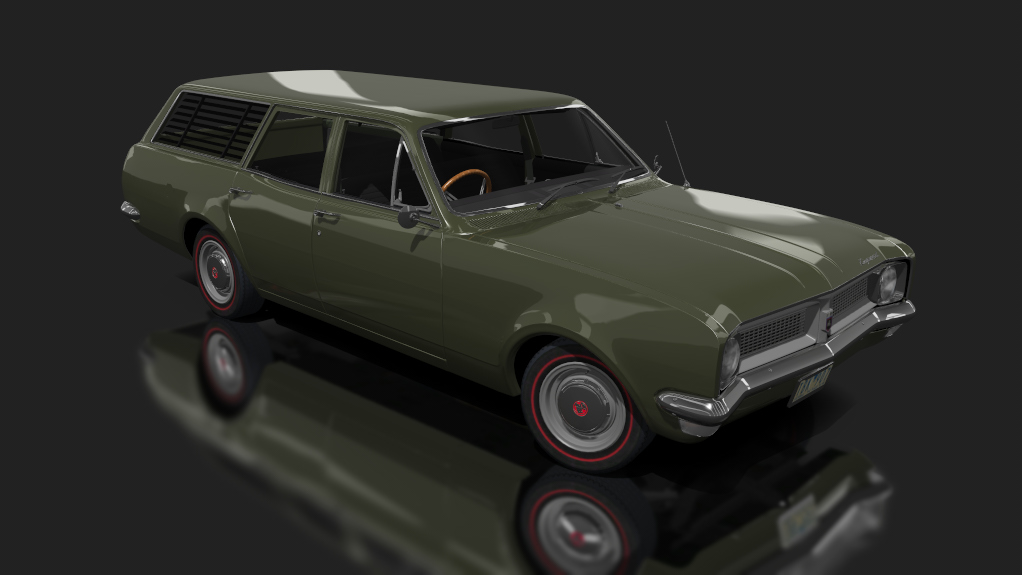 Holden HG Kingswood Wagon V8, skin dark olive