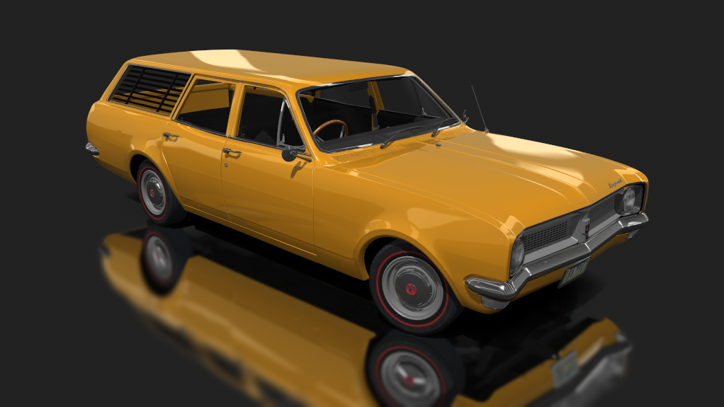 Holden HG Kingswood Wagon V8, skin indy orange