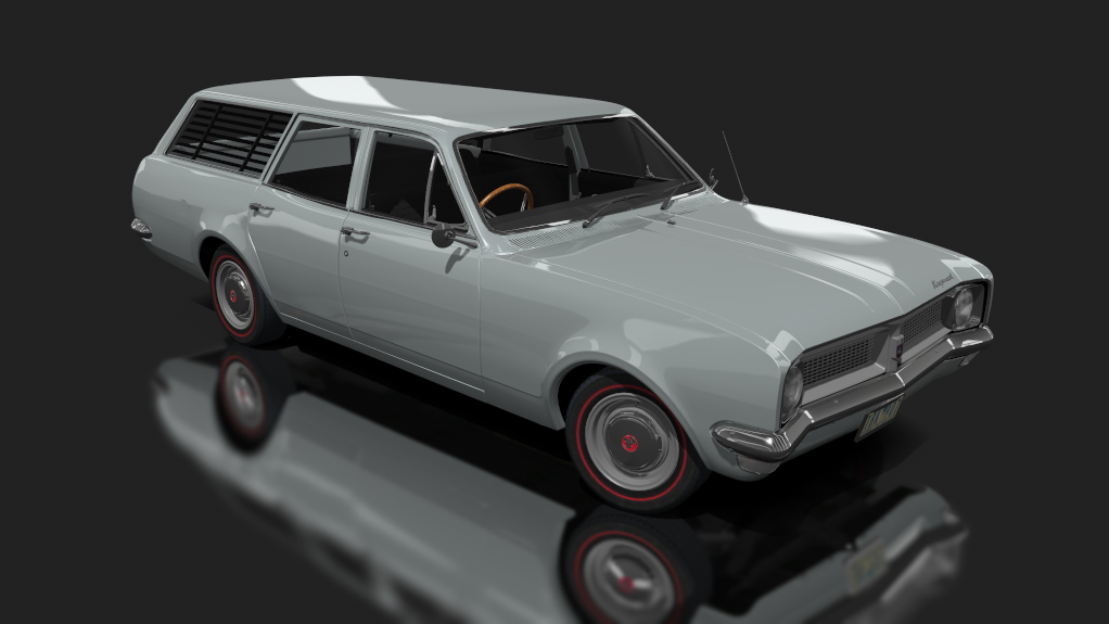 Holden HG Kingswood Wagon V8, skin silver mist