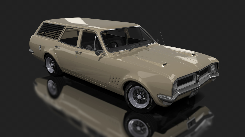 Holden HG Kingswood Wagon V8 - Tuned, skin cameo gold
