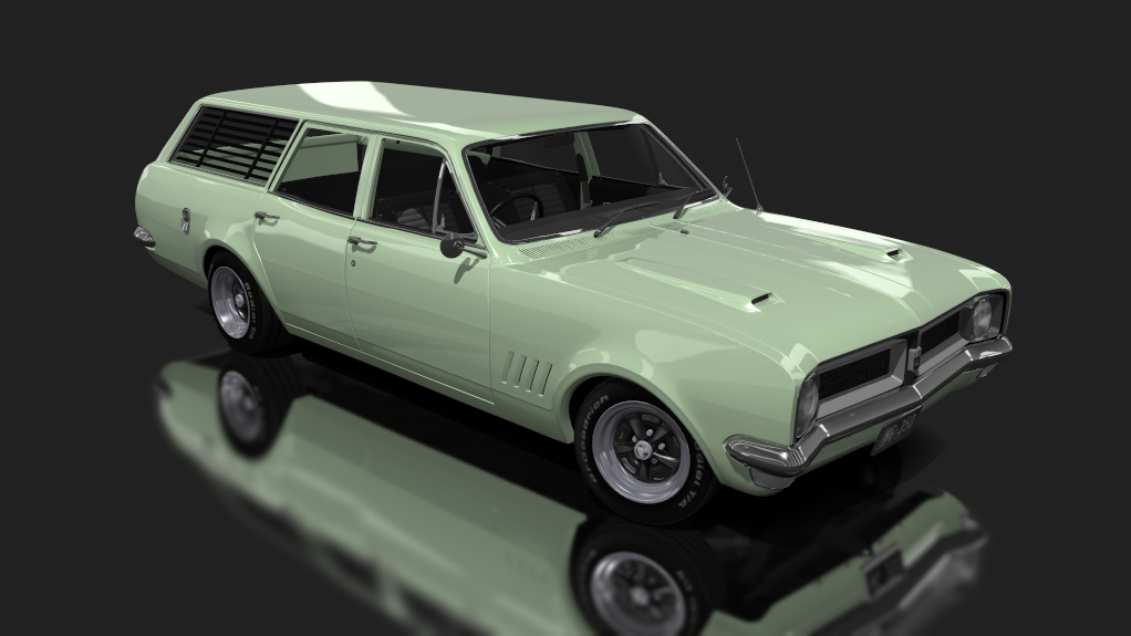 Holden HG Kingswood Wagon V8 - Tuned, skin cascade green