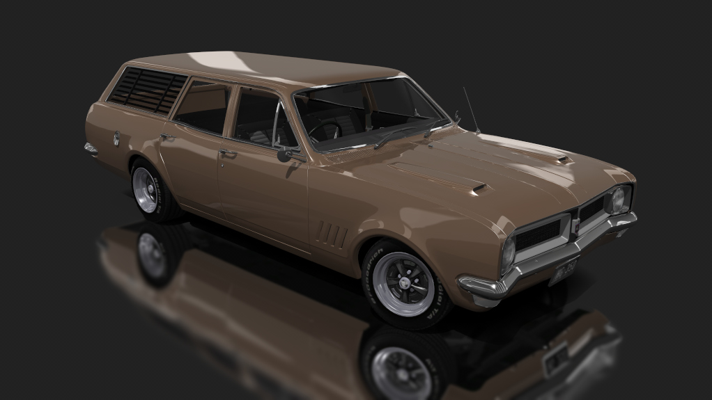 Holden HG Kingswood Wagon V8 - Tuned, skin cinnamon brown