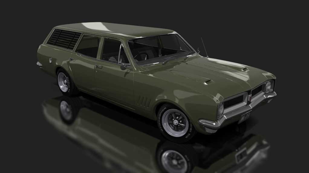 Holden HG Kingswood Wagon V8 - Tuned, skin dark olive