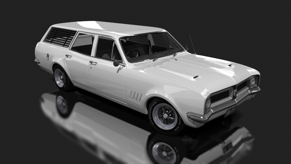 Holden HG Kingswood Wagon V8 - Tuned, skin kashmir white
