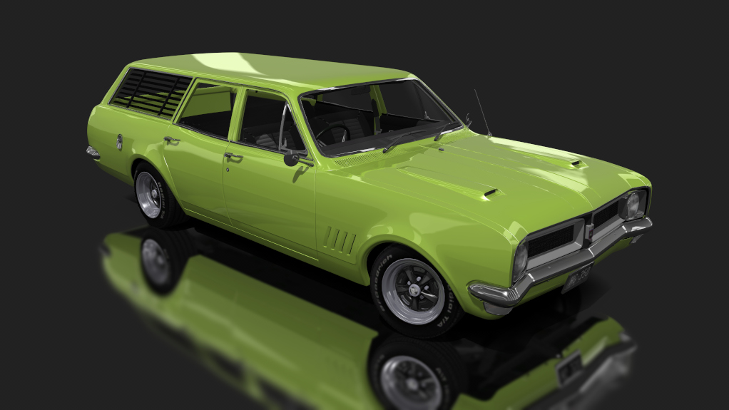 Holden HG Kingswood Wagon V8 - Tuned, skin lina mint