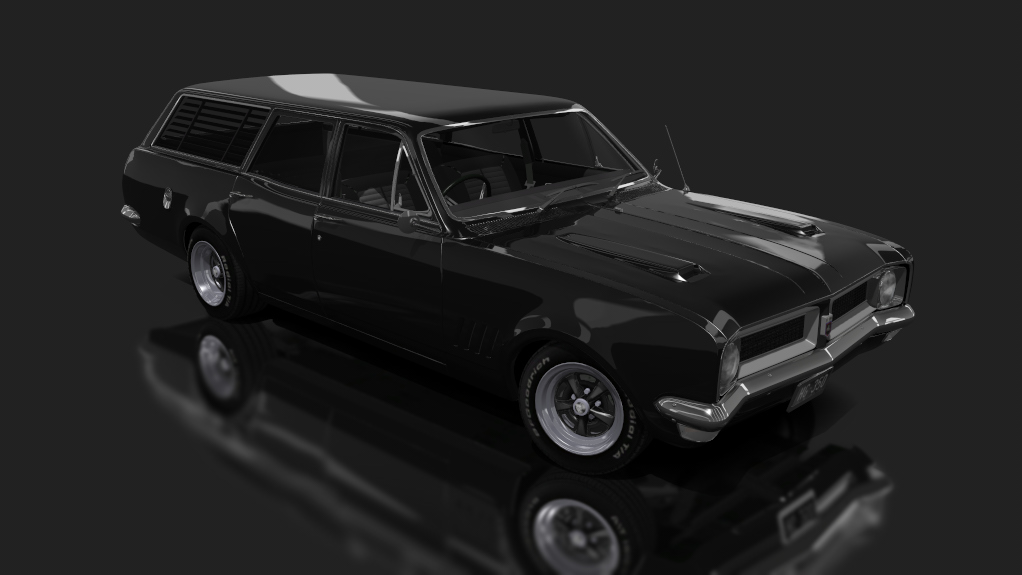Holden HG Kingswood Wagon V8 - Tuned, skin warrigal black