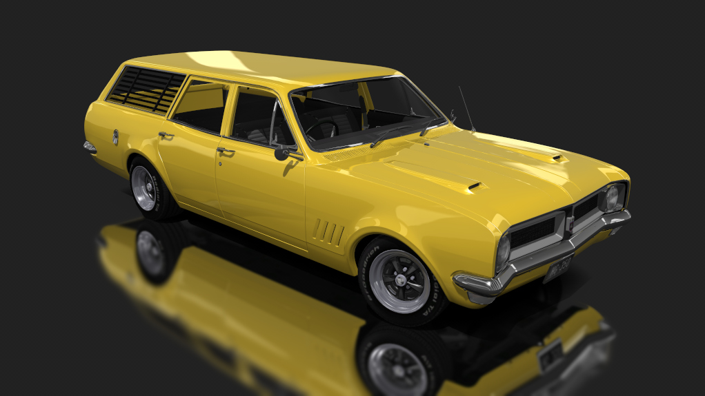 Holden HG Kingswood Wagon V8 - Tuned, skin yellow dolly
