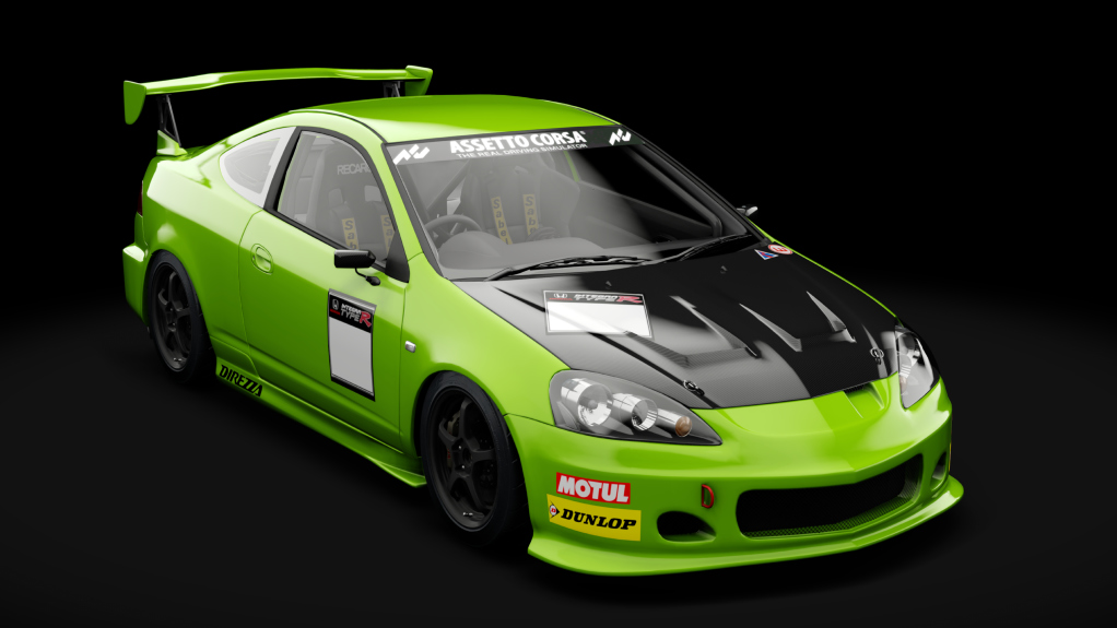 Honda Integra Type R Race 2004, skin Green Fury