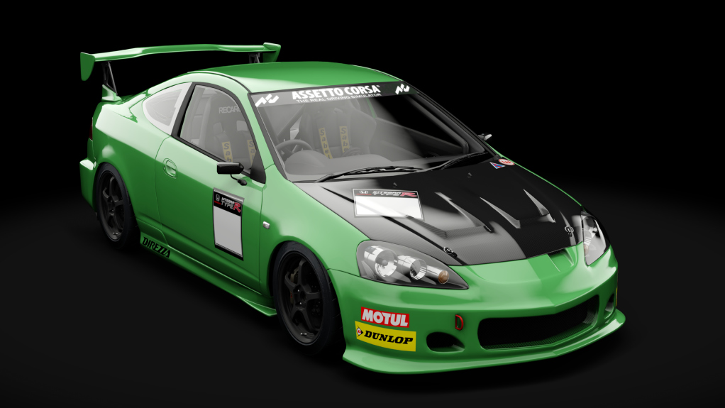 Honda Integra Type R Race 2004, skin Gt Green