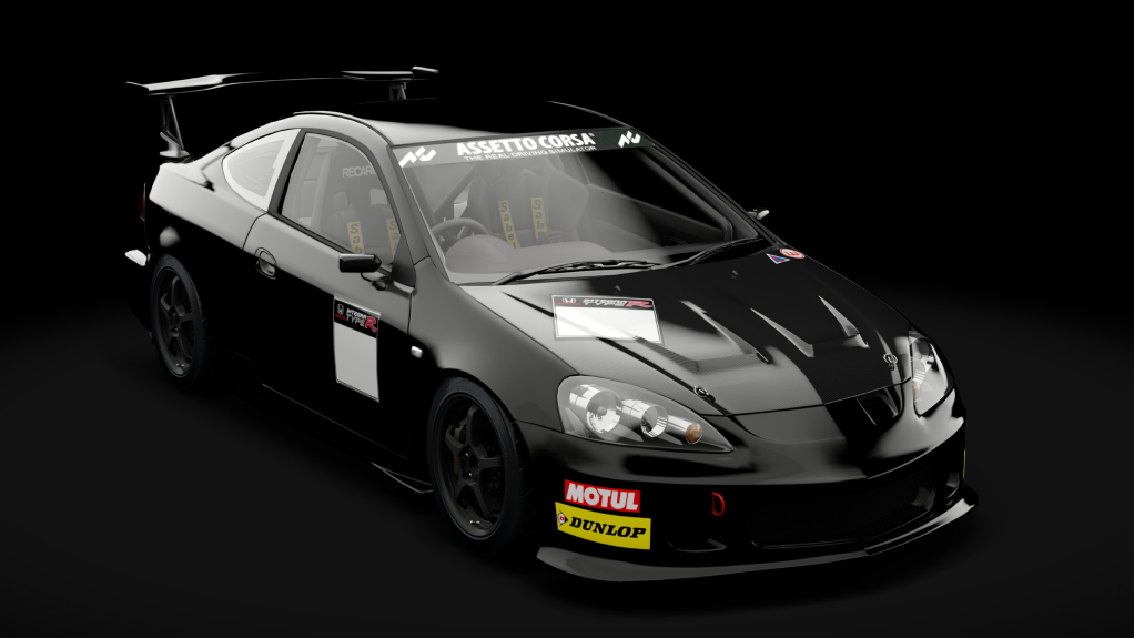 Honda Integra Type R Race 2004, skin Nighthawk Black Pearl