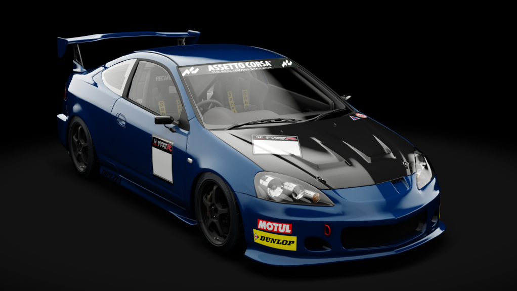 Honda Integra Type R Race 2004, skin tananit_blue_metallic