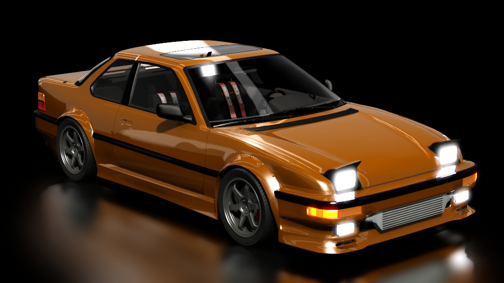 Honda Prelude 1988 Modified, skin copper