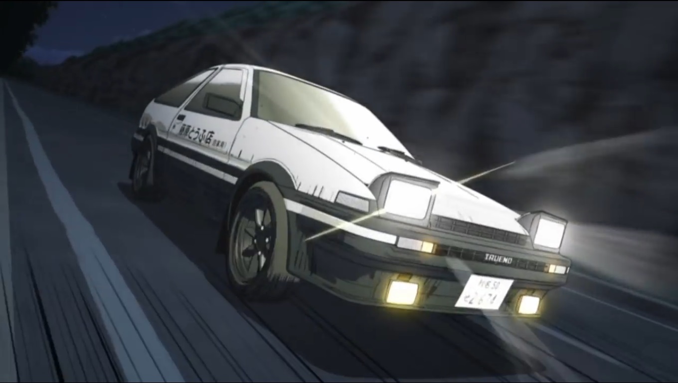 Toyota Sprinter Trueno GT-Apex (AE86) , skin Initial_D_white_hood