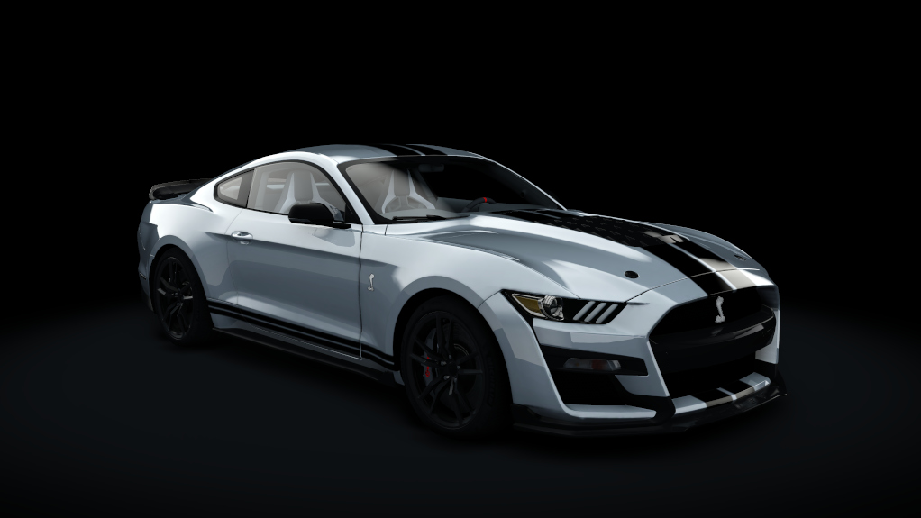 Ford Mustang Shelby GT500, skin Iconic_Silver_BkS