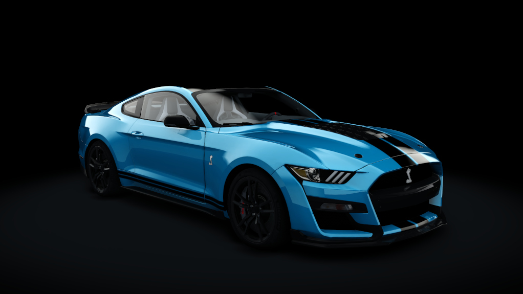 Ford Mustang Shelby GT500, skin Velocity_Blue_BkS