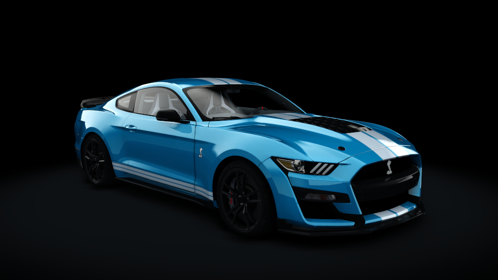 Ford Mustang Shelby GT500, skin Velocity_Blue_WhS