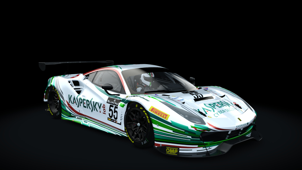 Ferrari 488 GT3, skin 55_kaspersky