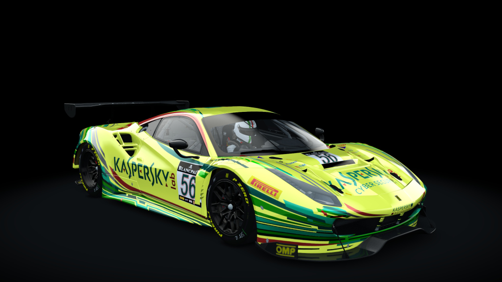 Ferrari 488 GT3, skin 56_kaspersky