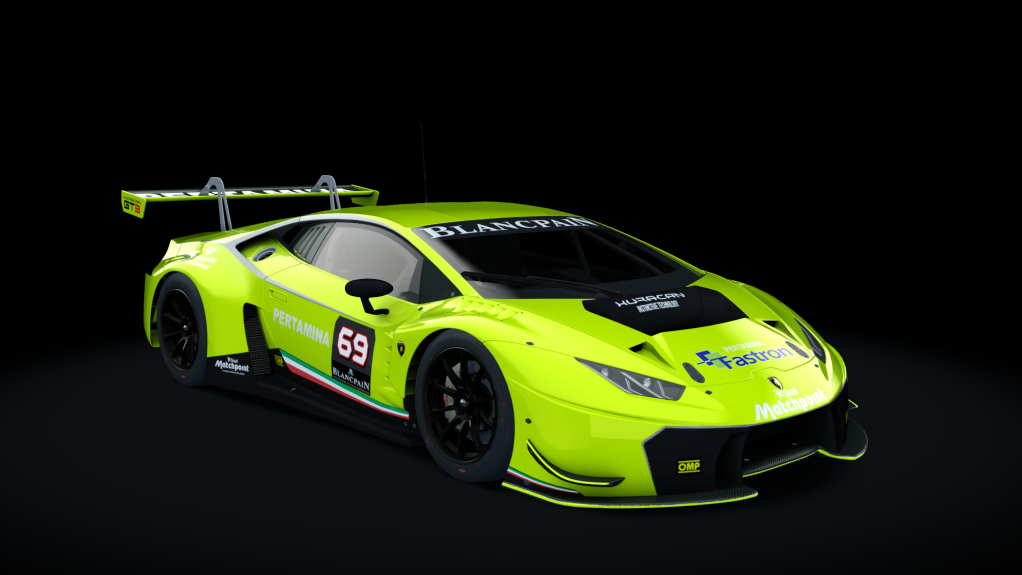 Lamborghini Huracan GT3, skin Racing_Lime