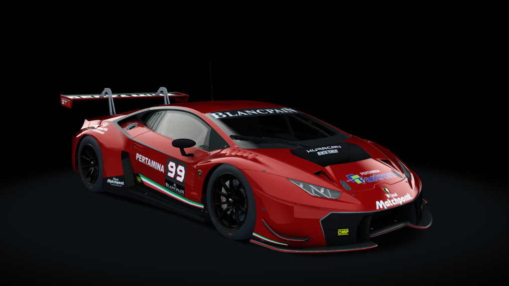 Lamborghini Huracan GT3, skin Racing_Red