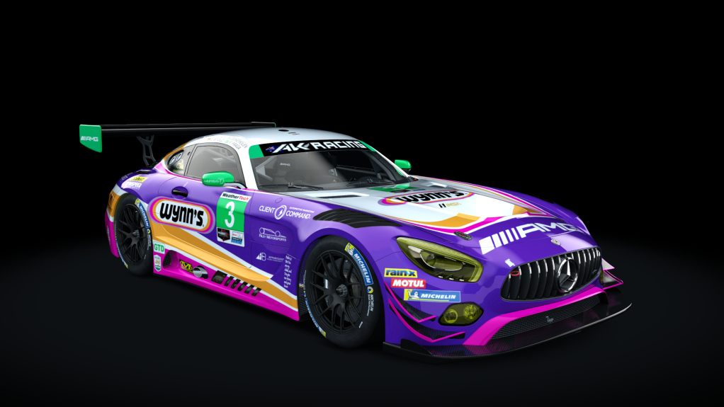 Mercedes-Benz AMG GT3, skin AKR_GTD_3_V2