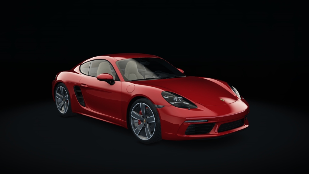 Porsche 718 Cayman S, skin 01_carmine_red