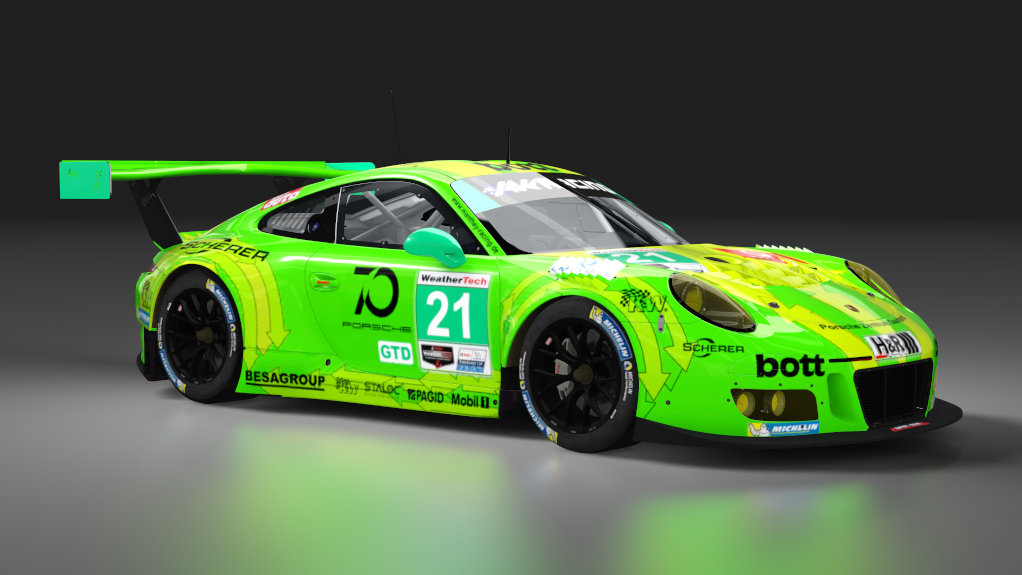 Porsche 911 GT3 R 2016, skin AKR_GTD_21